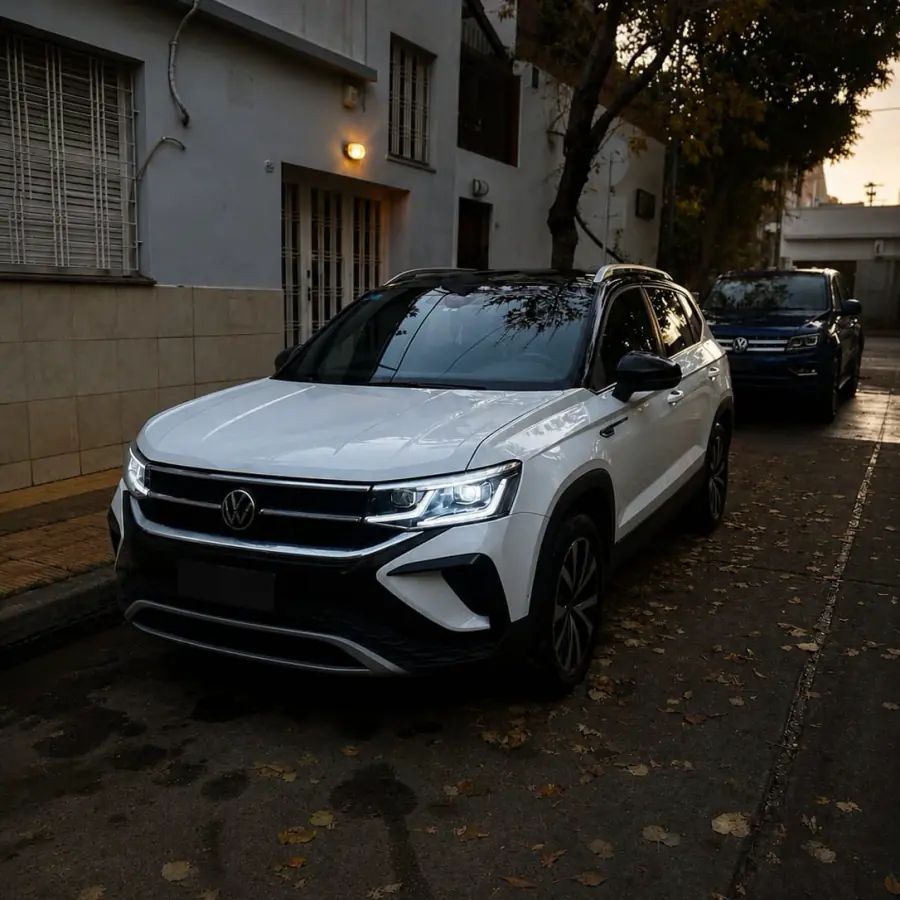 Volkswagen Taos blanca terminada