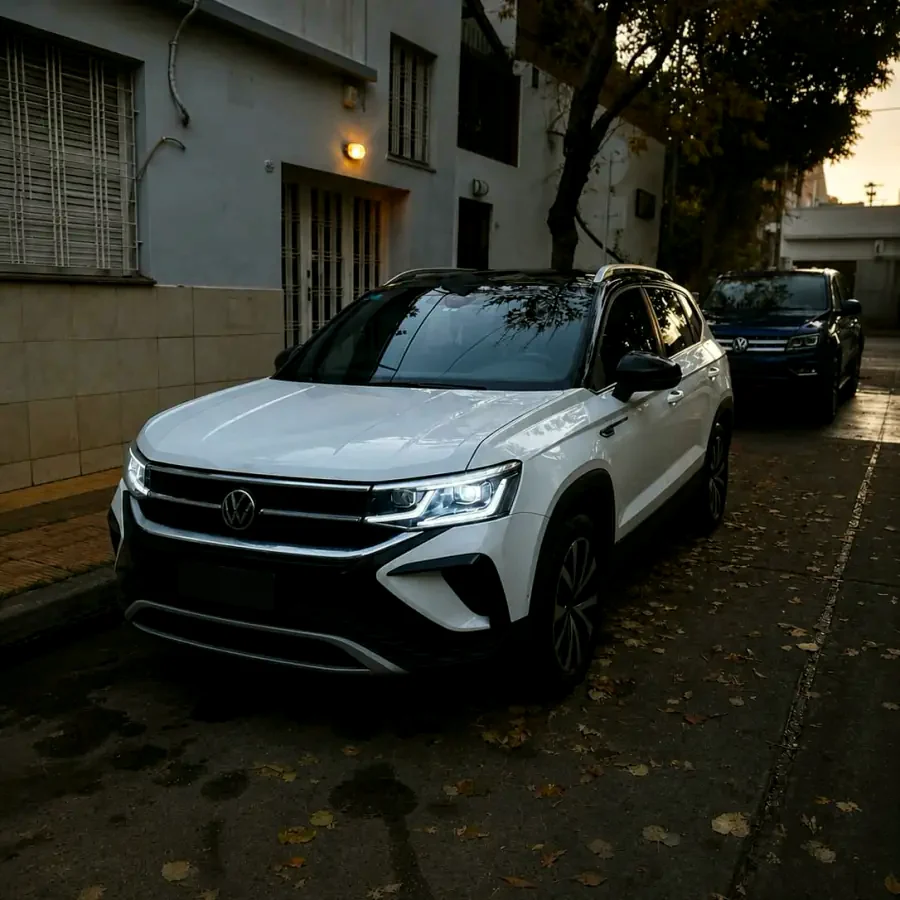 Volkswagen Taos blanca terminada