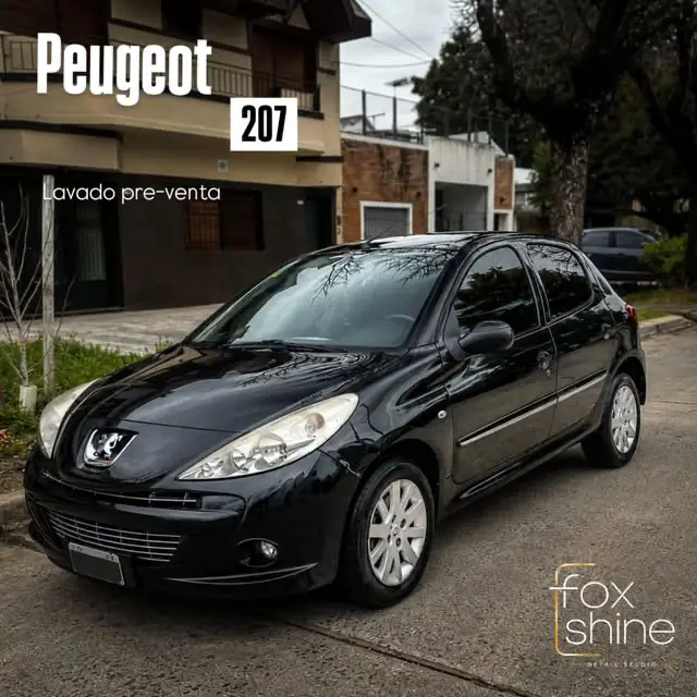 Peugeot 207 · lavado pre-venta